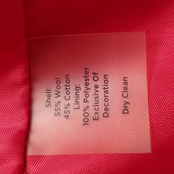 Talbots Red Tweed Two Button Wool Blazer 8 - Picture 10 of 10